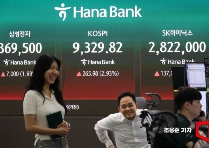 코스피, 사상 첫 9300선 돌파…1만피 보인다