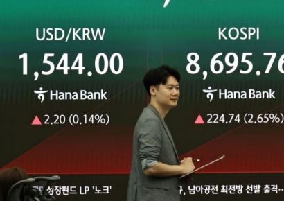 코스피 장중 9000선 회복…코스닥은 2%대 하락