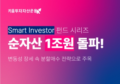 키움투자운용, '스마트인베스터' 펀드 시리즈 순자산 1조원 돌파