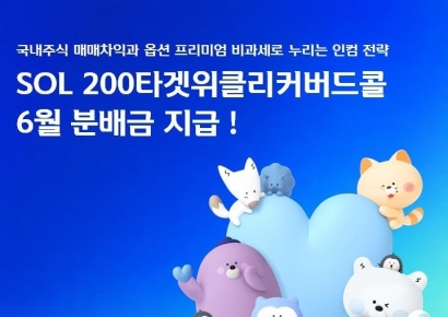 'SOL 200타겟위클리커버드콜' ETF 6월 분배금…주당 223원