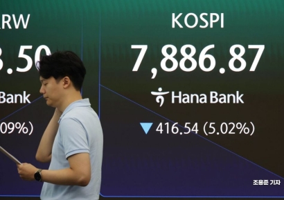"Semiconductor Peak-Out Theory Resurfaces: Foreign Investors' KRW 3.2 Trillion Net Sell Pushes KOSPI Below 8,000"