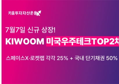 스페이스X·로켓랩 25%씩…'KIWOOM 미국우주테크TOP2채권혼합50' ETF 7일 상장