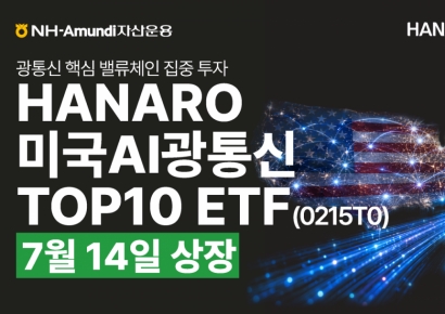 NH아문디운용, 'HANARO 미국AI광통신TOP10' ETF 신규 상장