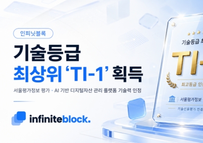 인피닛블록, 기술평가 최고 등급 획득