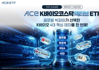 한투운용, 'ACE K바이오코스닥액티브' ETF 신규 상장
