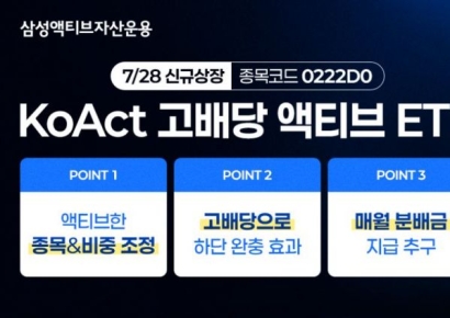 삼성액티브운용, 'KoAct 고배당액티브' ETF 신규 상장