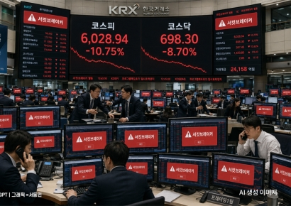 코스피 10%·코스닥 8%↓…서킷브레이커 발동