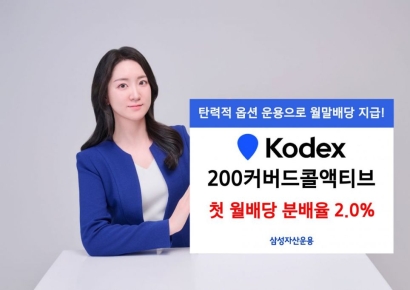 삼성운용, KODEX 200커버드콜액티브 첫 월배당 지급
