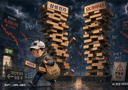 "오를 줄 알았는데…주식 안 할란다" 삼전닉스 흔들리자 개미들 결국 떠났다