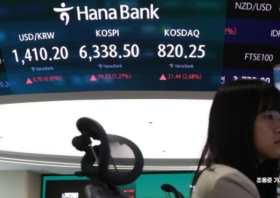 코스피, 기관 매수vs외국인 매도에 장중 강보합…코스닥은 5%대 강세