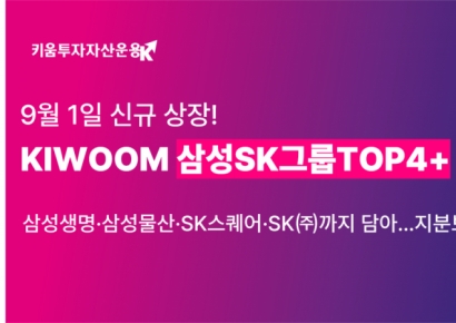 키움운용, '삼성SK그룹TOP4+ ETF' 9월1일 신규 상장