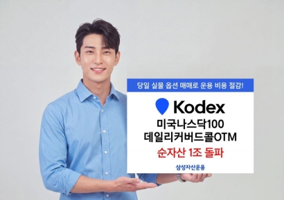 'KODEX 미국나스닥100데일리커버드콜OTM', 순자산 1조원 돌파