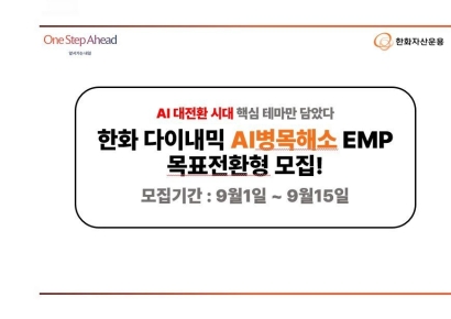 한화운용, '다이내믹AI병목해소테마 EMP 목표전환형 펀드' 모집