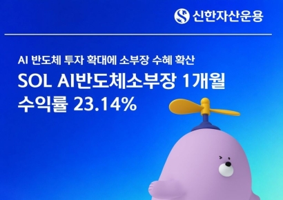 'SOL AI반도체소부장' ETF, 1개월 수익률 23.14%
