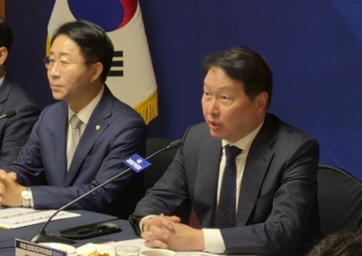 최태원 "글로벌 경쟁은 속도전…국회, 현장서 '플레잉 코치' 돼달라"