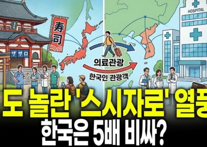 "일본은 7만원, 한국보다 5배 저렴" 우르르 몰려가…일본도 놀란 '스시자로' 열풍[시사쇼]