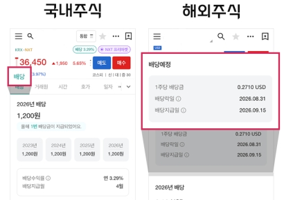 대신증권, MTS 현재가 첫 화면에 '배당' 탭 신설