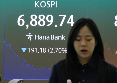 외국인 '팔자'에 코스피·코스닥 동반 약세