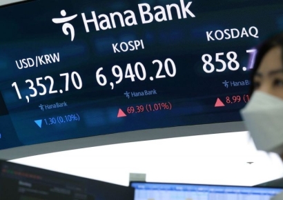 코스피 하락 전환…6800대로