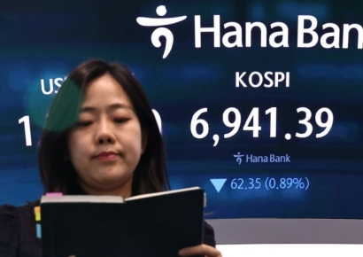 코스피, 다시 7000선 아래로…코스닥은 2.98% 상승 마감