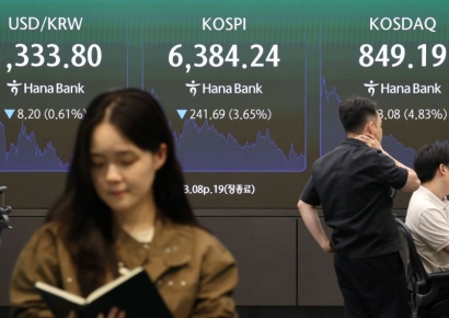 [속보]코스피, 3%대 하락 출발…코스닥도 3%↓