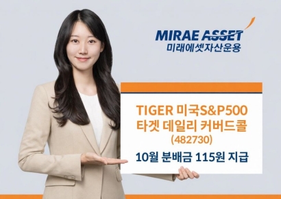 'TIGER 미국S&P500타겟데일리커버드콜' ETF, 10월 분배금 115원