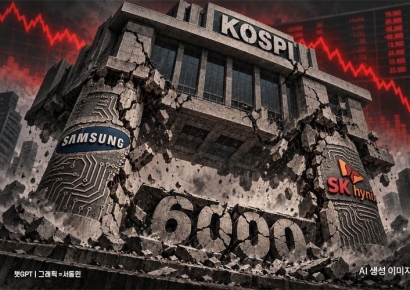 삼전 8%·닉스 10% ‘뚝’…코스피 6000선 깨졌다