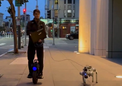 "27,000 Won for an Hour of Walking?"... Robot Dog-Walking Jobs in the U.S. Now Pay by the Hour